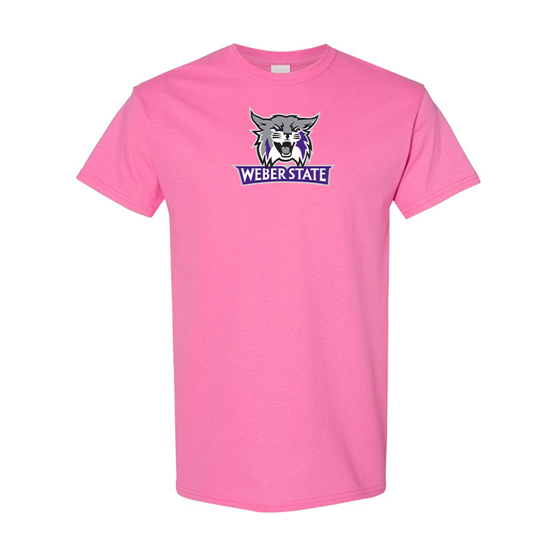 Men's Weber State Wildcats  Gildan Heavy Cotton T-Shirt